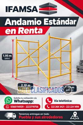 RENTA DE CUERPO DE ANDAMIO ESTANDAR CA195...