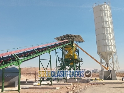 120 m³/h Concrete Batching Plant – Twin Shaft Mixer + Houston... 