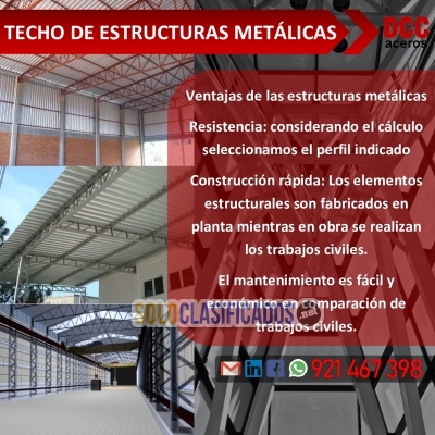 TECHO DE ESTRUCTURAS METÁLICAS DISEÑO FABRICACIÓN Y MONTAJE... 