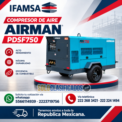 COMPRESOR DE AIRE AIRMAN MODELO PDSF750...