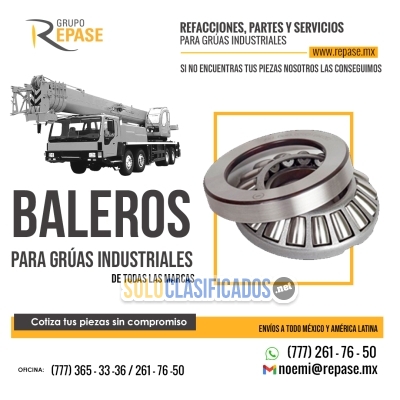 BALEROS y RECAMBIOS PARA GRÚAS INDUSTRIALES... 