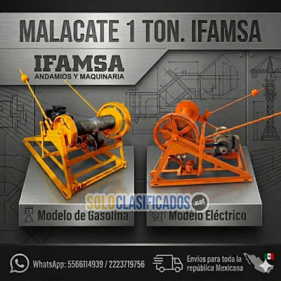 MALACATE 1 TON IFAMSA PARA CONSTRUCCION 001...