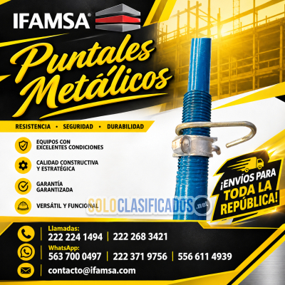 Solo Clasificados - Puntales de Apremio Reforzados IFAMSA  Ajuste Millimétrico y Seguridad Estructural - imagen: 1