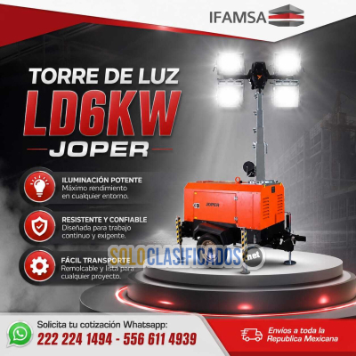 TORRE DE ILUMINACION LD6KW JOPER...