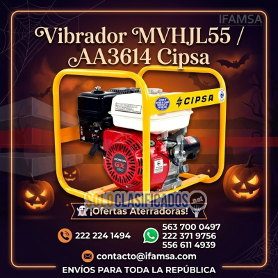 Vibrador de Concreto CIPSA MVHJL55/AA3614: Compactación Profesion...