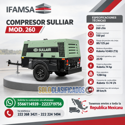COMPRESOR SULLIAR MOD 260...