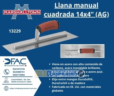 Llana   manual   cuadrada   14x4