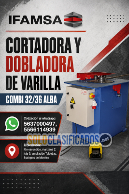 Cortadora y Dobladora de Varilla Combi 32/36 ALBA...