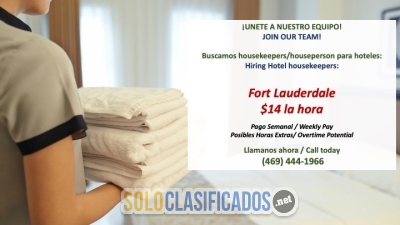 Vacantes para el area de Fort Lauderdale... 