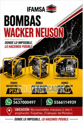BOMBAS WACKER NEUSON...
