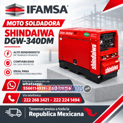 MOTO SOLDADORA SHINDAIWA MODELO DGW-340DM...