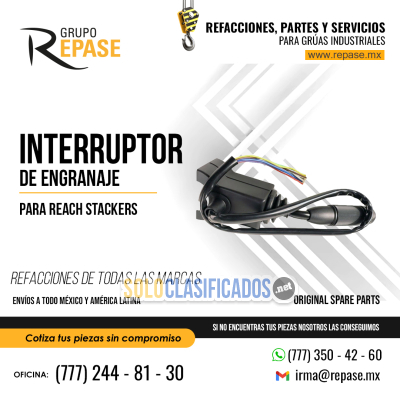 INTERRUPTOR DE ENGRANAJE PARA REACH STACKERS... 