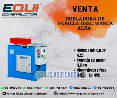 Venta de dobladora de varilla D52L Marca ALBA.... 