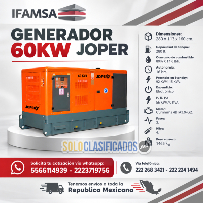 GENERADOR 60KW JOPER...