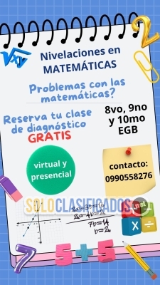 Nivelación en Matemáticas  Apoyo y Refuerzo Matemático... 