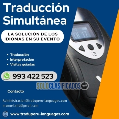 Alquiler de cabinas para traducción simultánea en Lima Cusco Areq... 