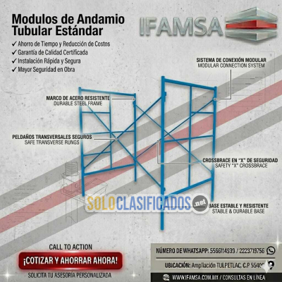 Modulo de Andamio Tubular Estándar Andamio Tubular  Estandar mode...