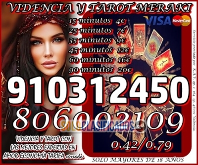 TAROT VISA Soy vidente 910312450   TAROT 806002109 EL MÁS ECONOMI... 