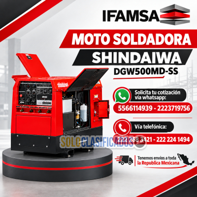 MOTO SOLDADORA SHINDAIWA MODELO DGW500MDSS...