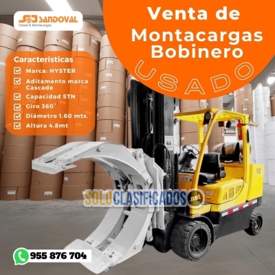 Venta de Montacargas Bobinero DE 5 TN HYSTER... 