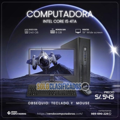 Solo Clasificados - PC CON GARANTÍA Y ACCESORIOS GRATIS - imagen: 3