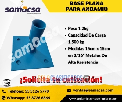 Solo Clasificados - Base Plana Reforzada para Andamio tubular - imagen: 1