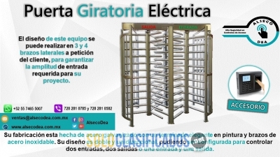 PUERTA GIRATORIA ELÉCTRICA DE SEGURIDAD ALSECODEA... 