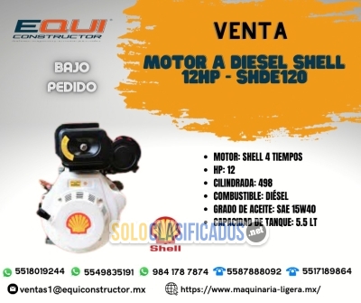 Venta Motor a Diesel 12 HP SHDE120 en Querétaro... 