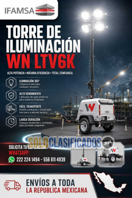 TORRE DE ILUMINACION WN LTV6K...