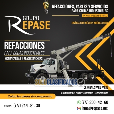 REFACCIONES PARA GRÚAS INDUSTRIALES MONTACARGAS Y REACH STACKER... 