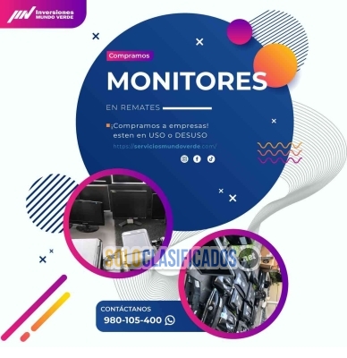 Solo Clasificados - ¡Compramos monitores en uso o desuso! - imagen: 1