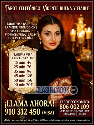 Solo Clasificados - TAROT BARATO FIABLE Y ECONOMICO VIDENTES DIRECTAS SIN RODEOS TRATO PERSONALIZADO VIDENCI - imagen: 1