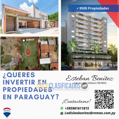 ¿ QUERES Invertir en propiedades en Paraguay?... 