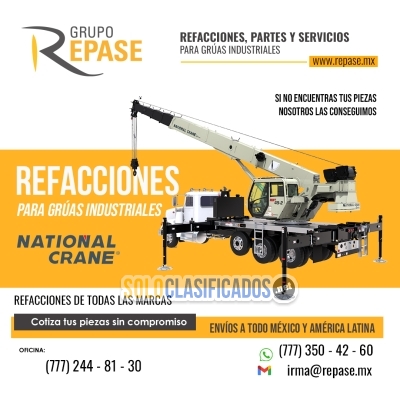 REFACCIONES PARA GRÚAS INDUSTRIALES NATIONAL CRANE... 