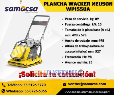 Placa para compactar wacker... 