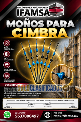 Solo Clasificados - MOÑOS PARA CIMBRA O TIRANTES SEPARADORES - imagen: 1