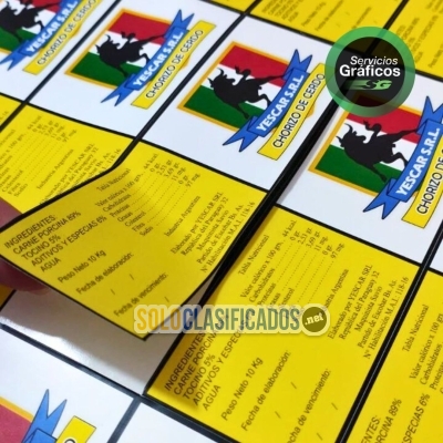 Solo Clasificados - Stickers etiquetas Adhesivas Personalizadas - imagen: 3