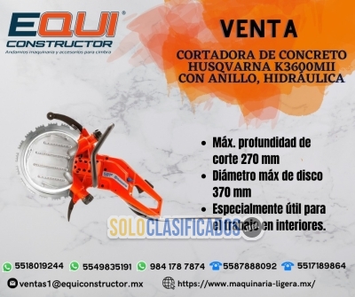 Venta Cortadora de Concreto Husqvarna K3600MII en Guanajuato... 