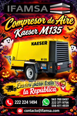 Compresor de Tornillo KAESER M135 a Diésel – Alto Rendimiento par...