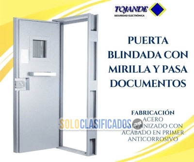 PUERTA BLINDADA CON MIRILLA Y PASA DOCUMENTOS TOJANDE... 