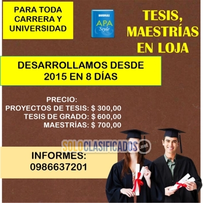 TESIS LOJA EN 8 DIAS (SE DESARROLLA PARA TODA UNIVERSIDAD DEL PAI... 