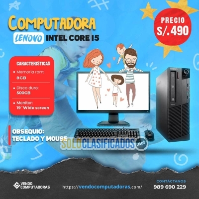 Solo Clasificados - ¡Sorprende a papá con esta super PC Lenovo Core i5! - imagen: 4