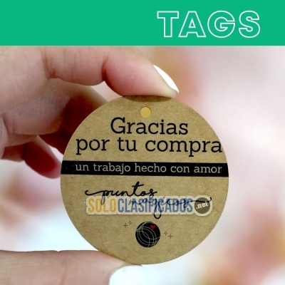 Colgantes Hang Tags En Papel Kraft Para Ropa... 