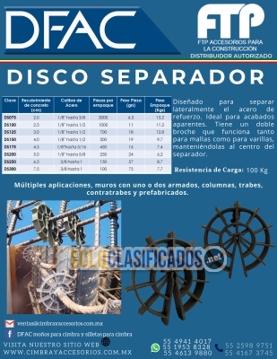 DISCO SEPARADOR ENTREGAS INM4EDIATAS DFAC... 