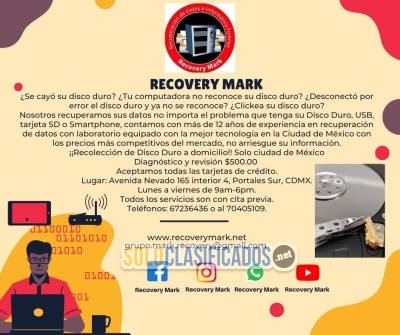 REPARACION DE DISCOS DUROS DAÑADOS EN RECOVERY MARK... 
