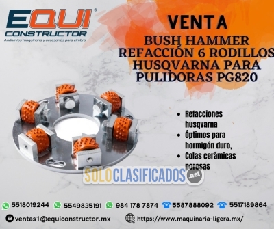 Venta Bush Hammer Refacción 6 rodillos en Chiapas... 