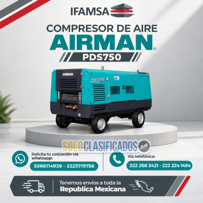 COMPRESOR DE AIRE AIRMAN PDS750...