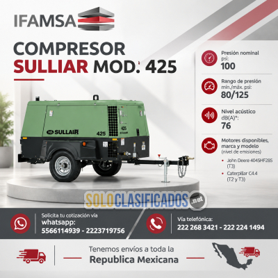 COMPRESOR SULLIAR MOD 425...
