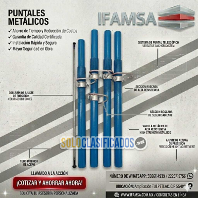 PUNTALES METALICOS PARA CIMBRA se utilizan principalmente como ap...