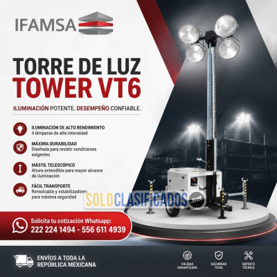 TORRE DE ILUMINACION LUX TOWER VT6...